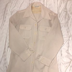 Vintage cream button down